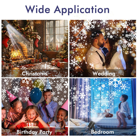 GUSODOR LED brightness with 6 beads for crisp snowflakes