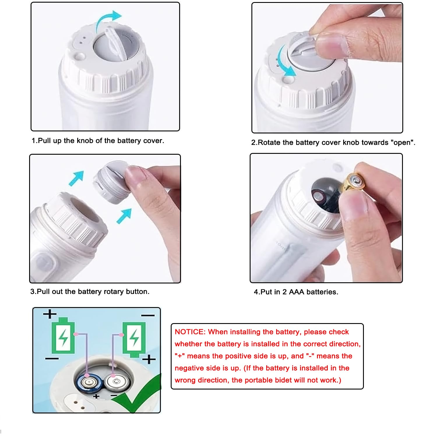 GUSTYLE 2nd Gen nozzle at 180 degrees enables thorough reach for easy cleaning.