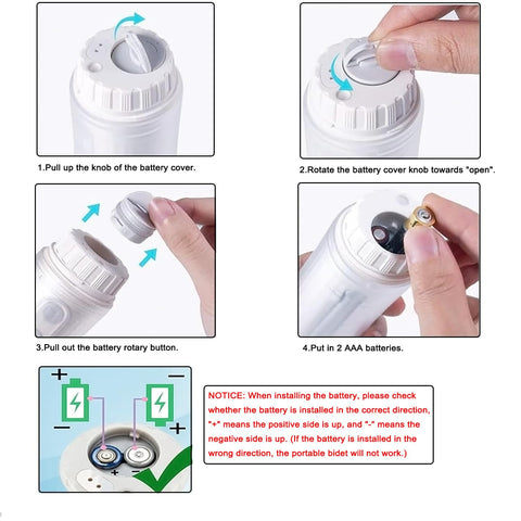 GUSTYLE 2nd Gen nozzle at 180 degrees enables thorough reach for easy cleaning.