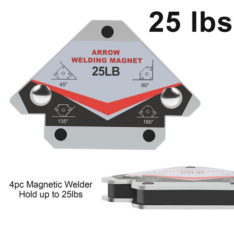 Guti-More welding magnet set of 6 pieces enables fast alignment and hands-free work.