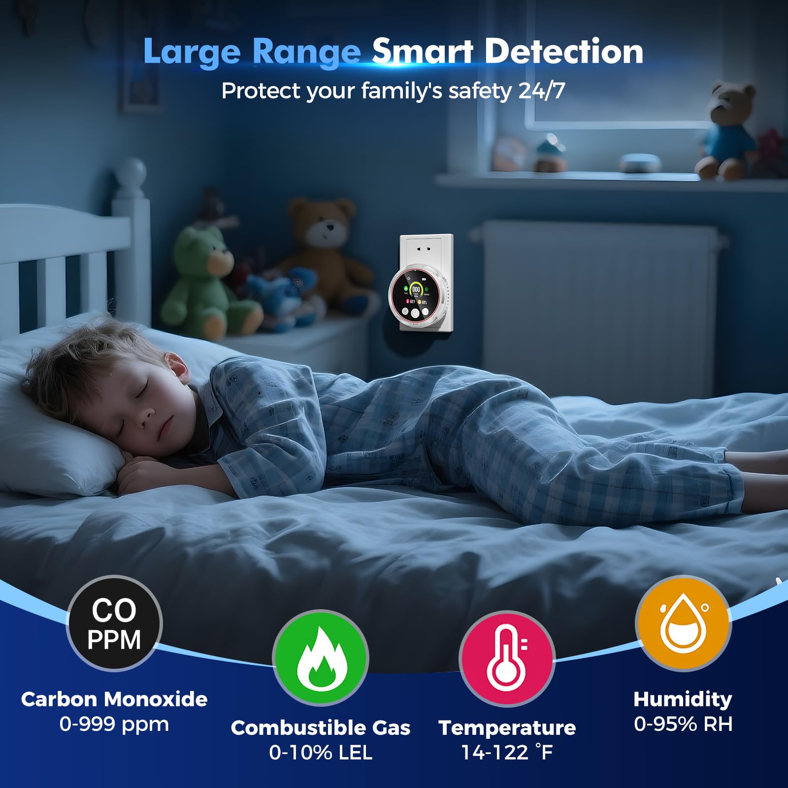 Gutong photoelectric smoke sensor enables quick detection with fewer false alarms.
