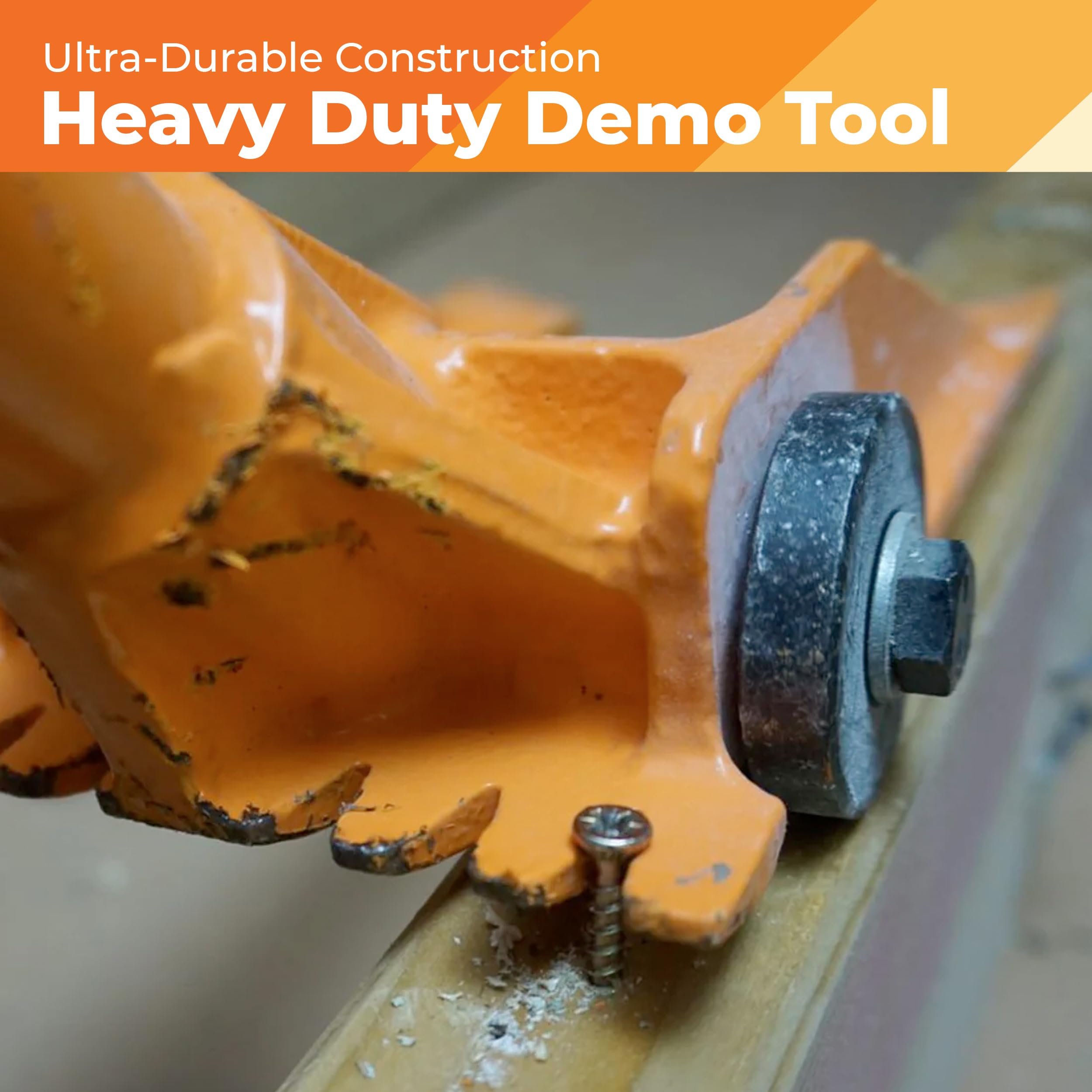 Gutster heavy-duty demolition pry bar with wrecking capabilities