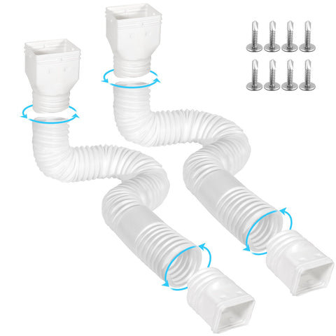 Gutterlix downspout extension extended 21–67 inches for versatile drainage