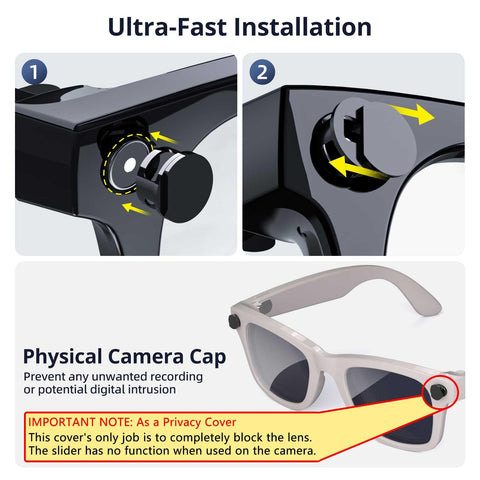 Easy-install GUUGEI light cover compatible with Wayfarer, Skyler, Headliner models