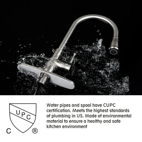 GUUKAR faucet with 360-degree rotation enables flexible kitchen tasks