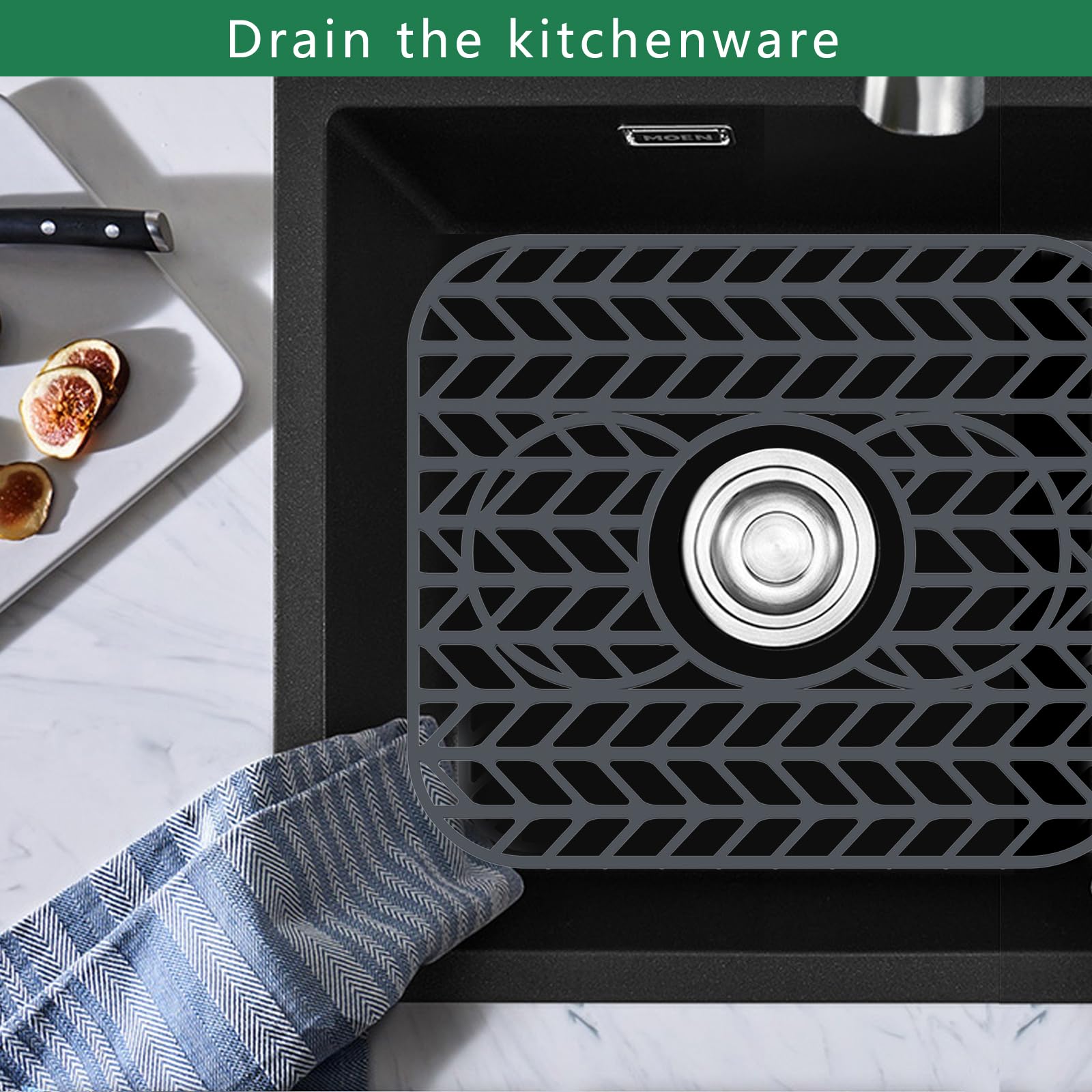 GUUKIN non-slip surface prevents dishes from slipping and clinking.