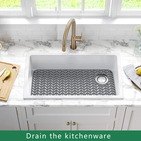 GUUKIN silicone sink mat heat resistant for hot pots in the sink.