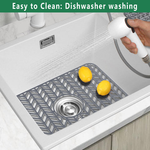 GUUKIN sink grid with corner radius designed to fit single-bowl sinks and protect finishes