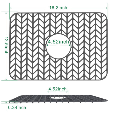 GUUKIN heat-safe silicone grid resists heat up to 500°F while protecting dishes