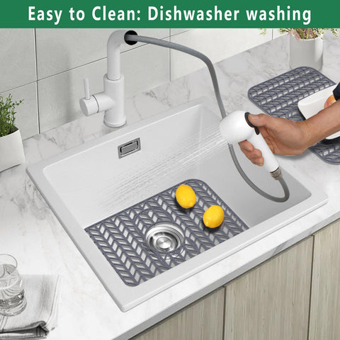 GUUKIN sink protector is dishwasher-safe for easy cleaning after meal prep.