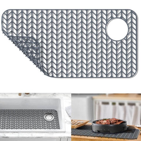 GUUKIN sink protector grid at sink bottom providing surface protection and airflow.