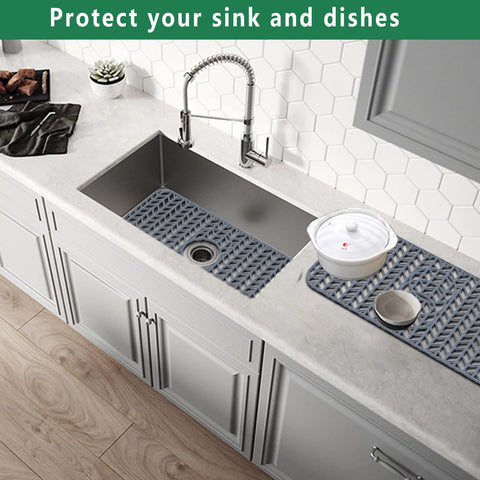 GUUKIN 29x15 mat set offers multi-size versatility for different sinks