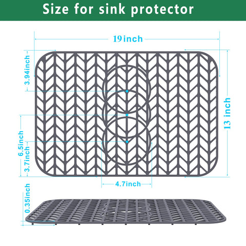 GUUKIN sink protector features a sleek, modern finish to complement any kitchen.