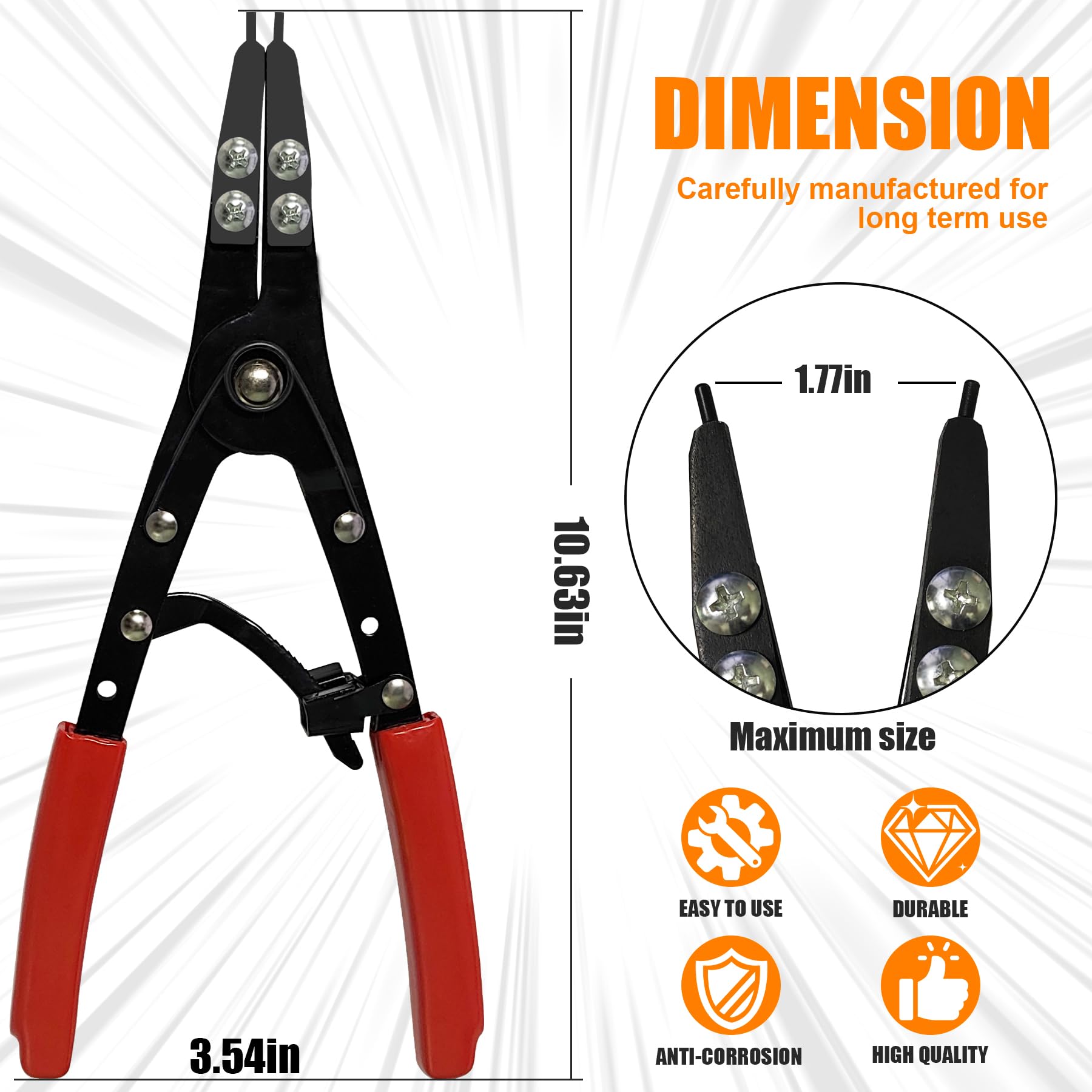 Guweta 38700 replaceable tips add versatility for maintenance tasks.