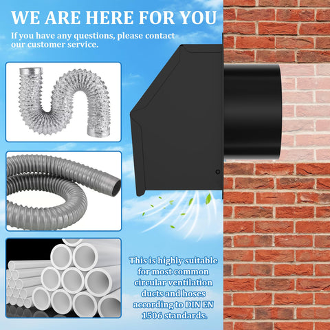 Guweta EVA gasket aids noise reduction and weather sealing around the vent