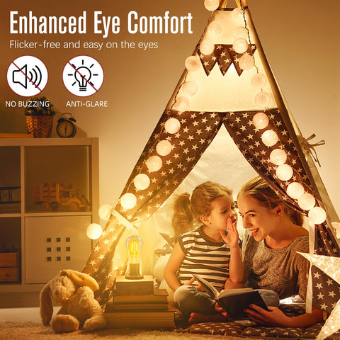 GvvooHome E26 base bulbs fit standard fixtures with easy installation.