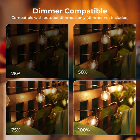 GVVOOHOME ECO 25ft string lights connect up to 20 strands for large spaces