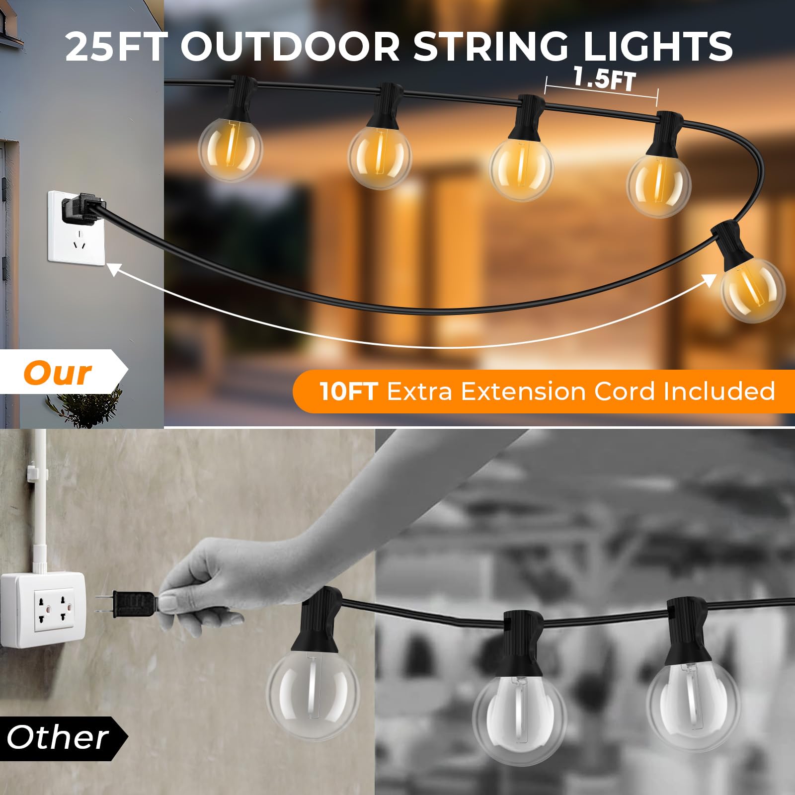 GVVOOHOME ECO dimmable design for outdoor mood control