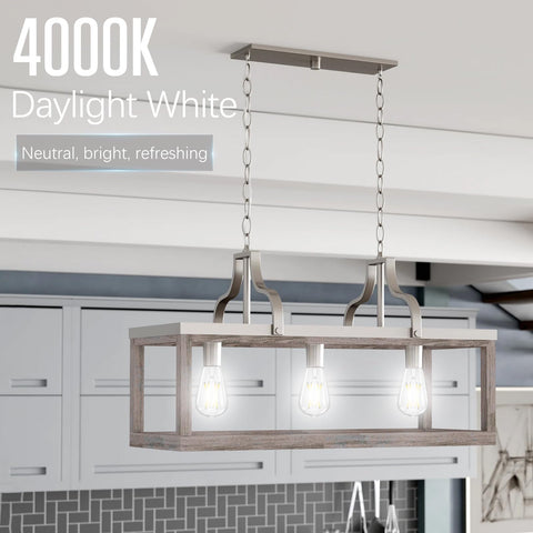 GvvooHome Edison bulbs with an E26 base installed in vanity fixtures.