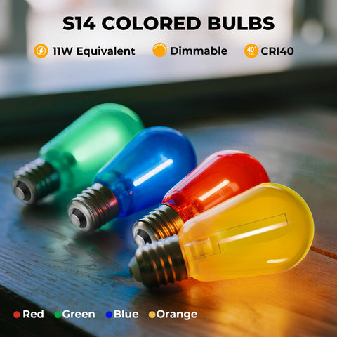 GvvooHome multi-color set brings red, green, blue, orange accents for festive events.
