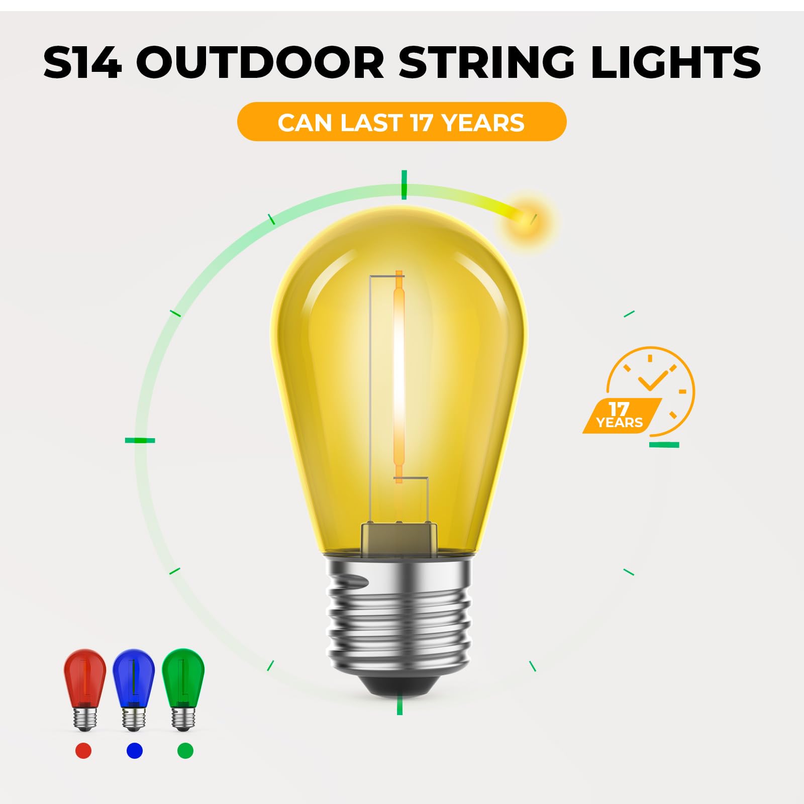 GvvooHome shatter-resistant, IP44 bulbs withstand outdoor use in any weather.