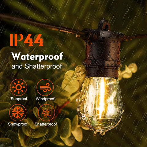 GvvooHome shatterproof outdoor bulbs for durable patio lighting.