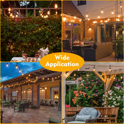 GvvooHome two-year warranty on outdoor S14 bulbs.