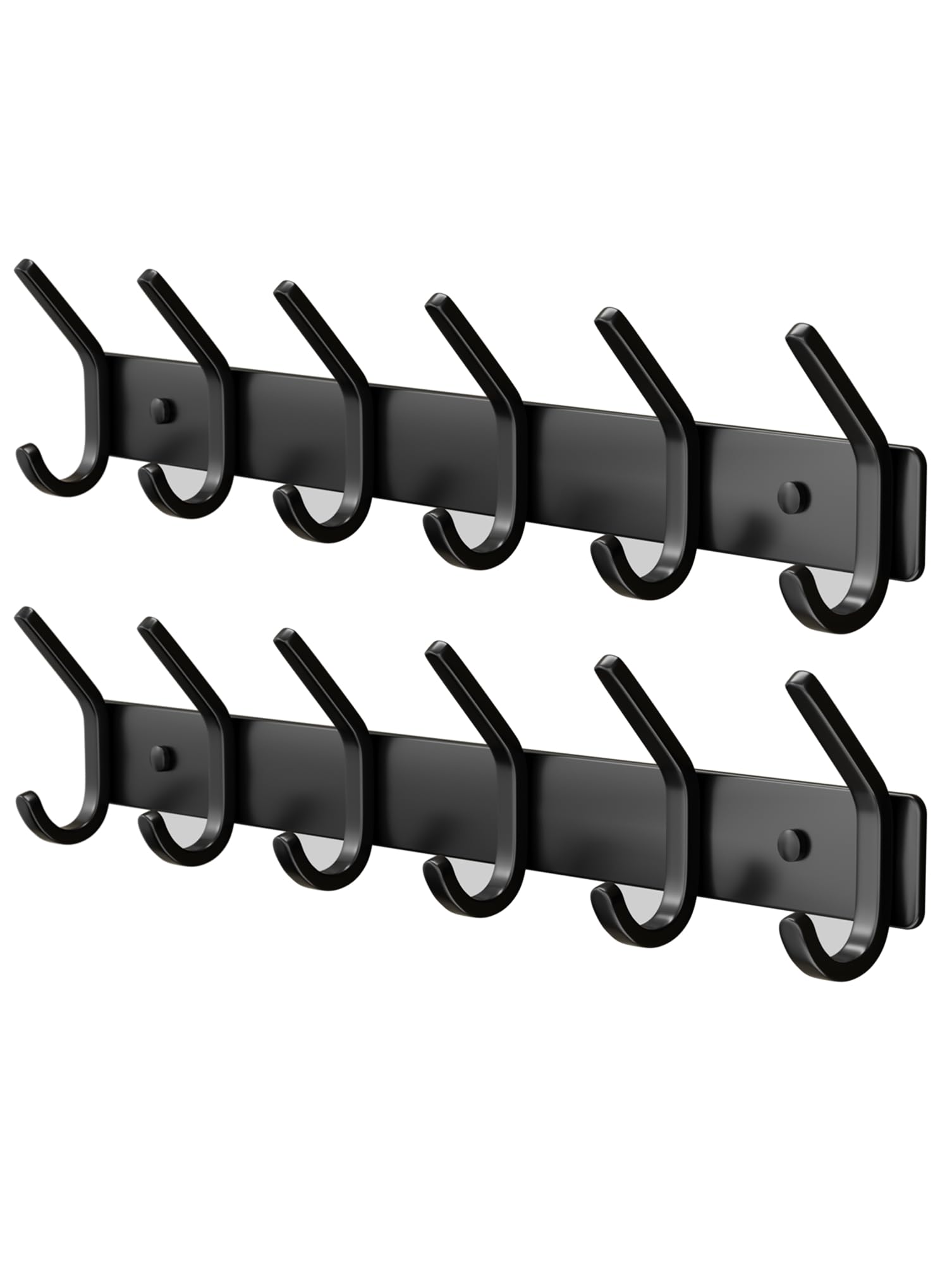 GWAAZXGZ coat rack front view in matte black for entryway organization