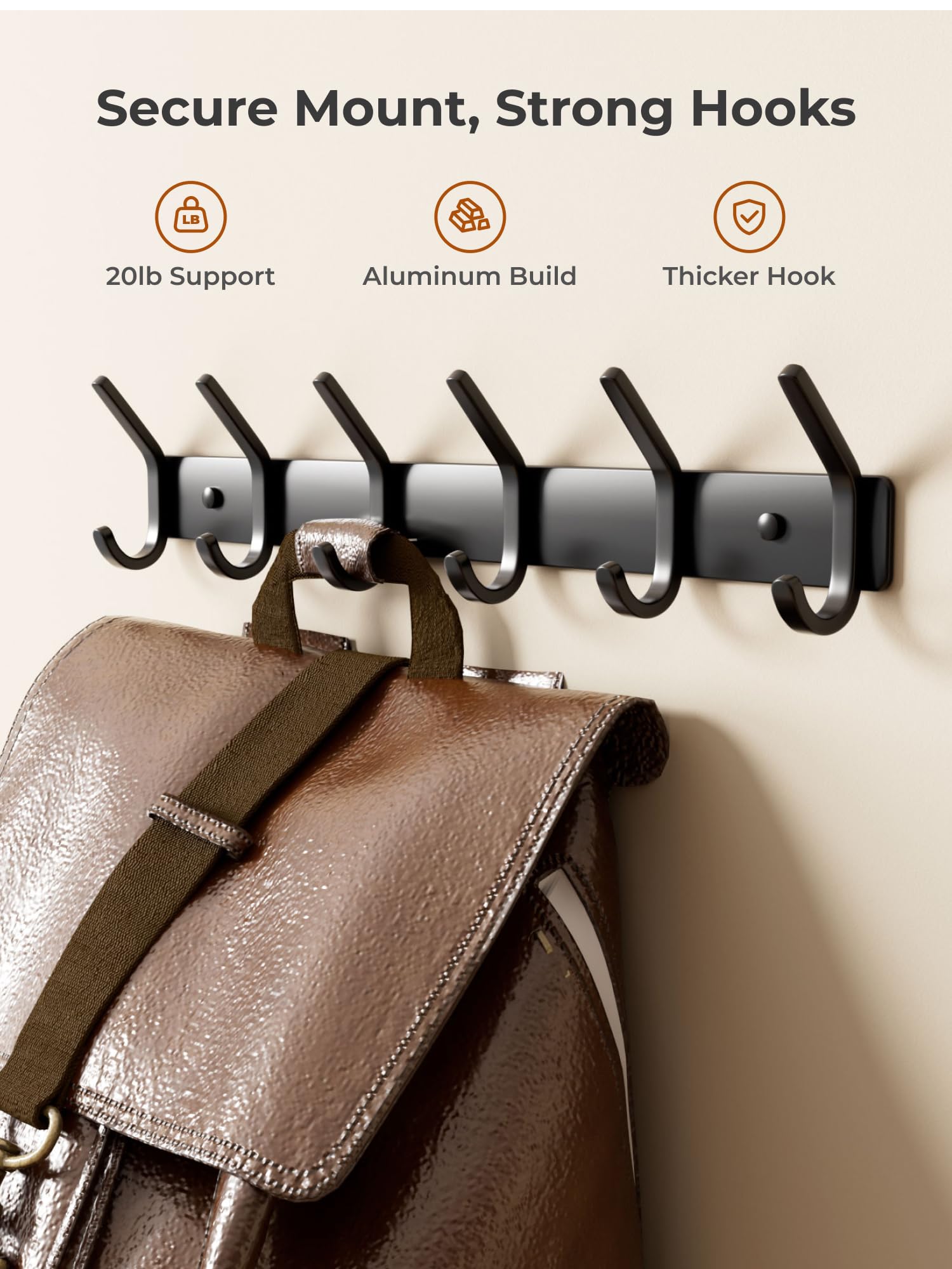 GWAAZXGZ anti-slip hook arms prevent items from slipping