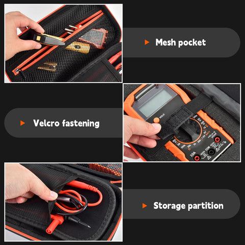 GWCASE case with zipper closure and rugged handle for easy transport.