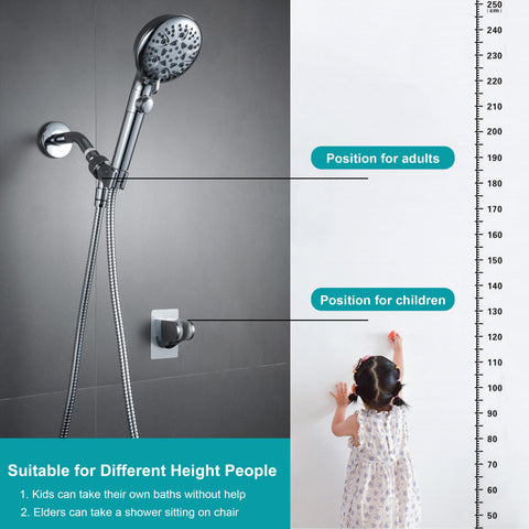 GwernKB 79-inch hose extending reach for easy rinsing.