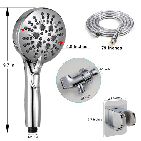 GwernKB adhesive wall mount keeps the shower within reach