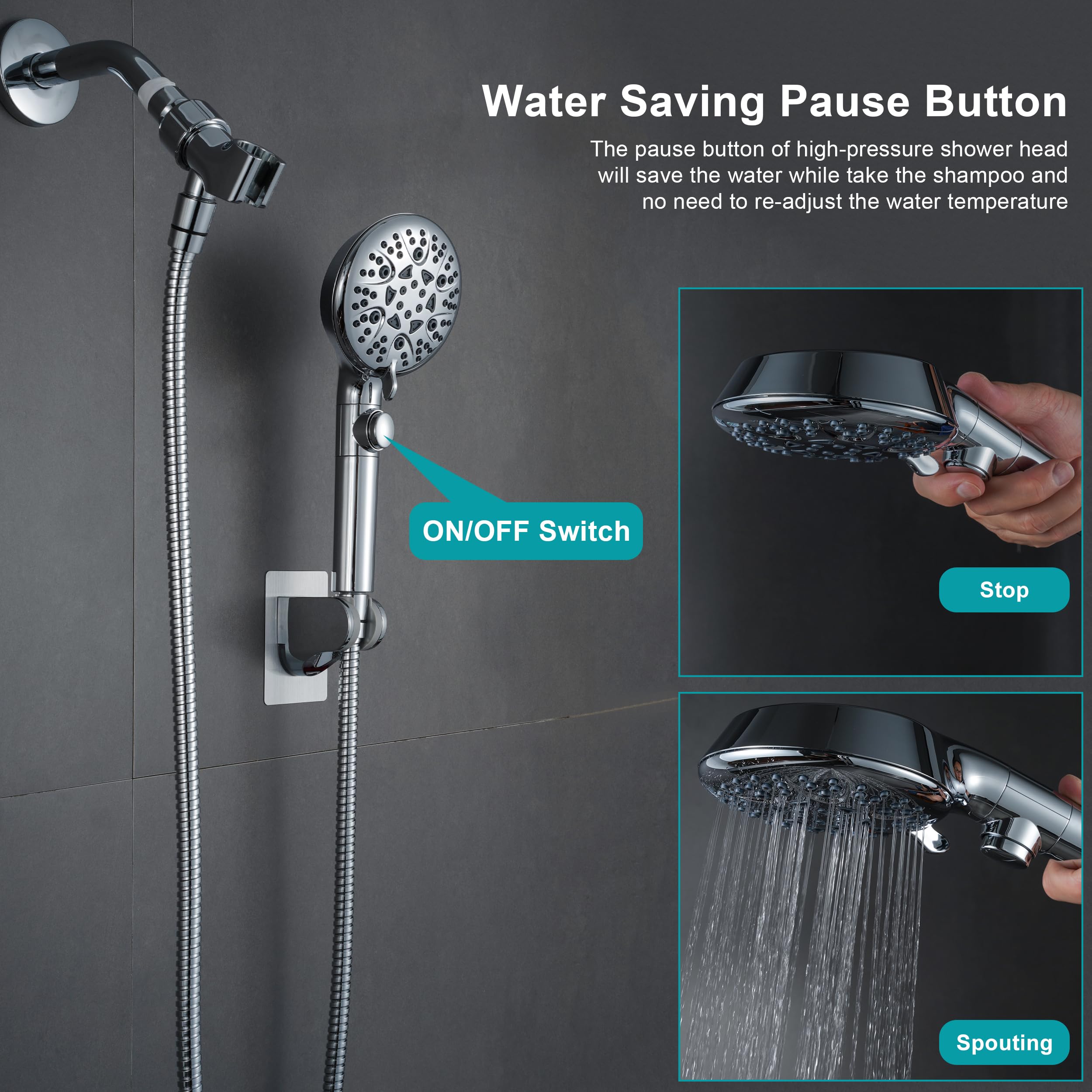 GwernKB adjustable overhead bracket supports hands-free use.