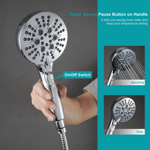 GwernKB built-in power wash mode cleans tub edges and tiles