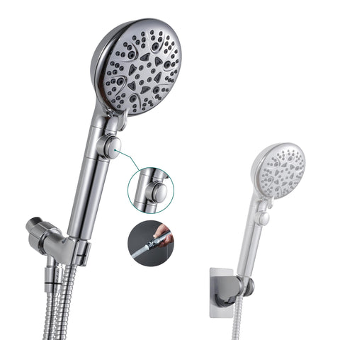 GwernKB handheld shower head with 8 modes for versatile cleansing.