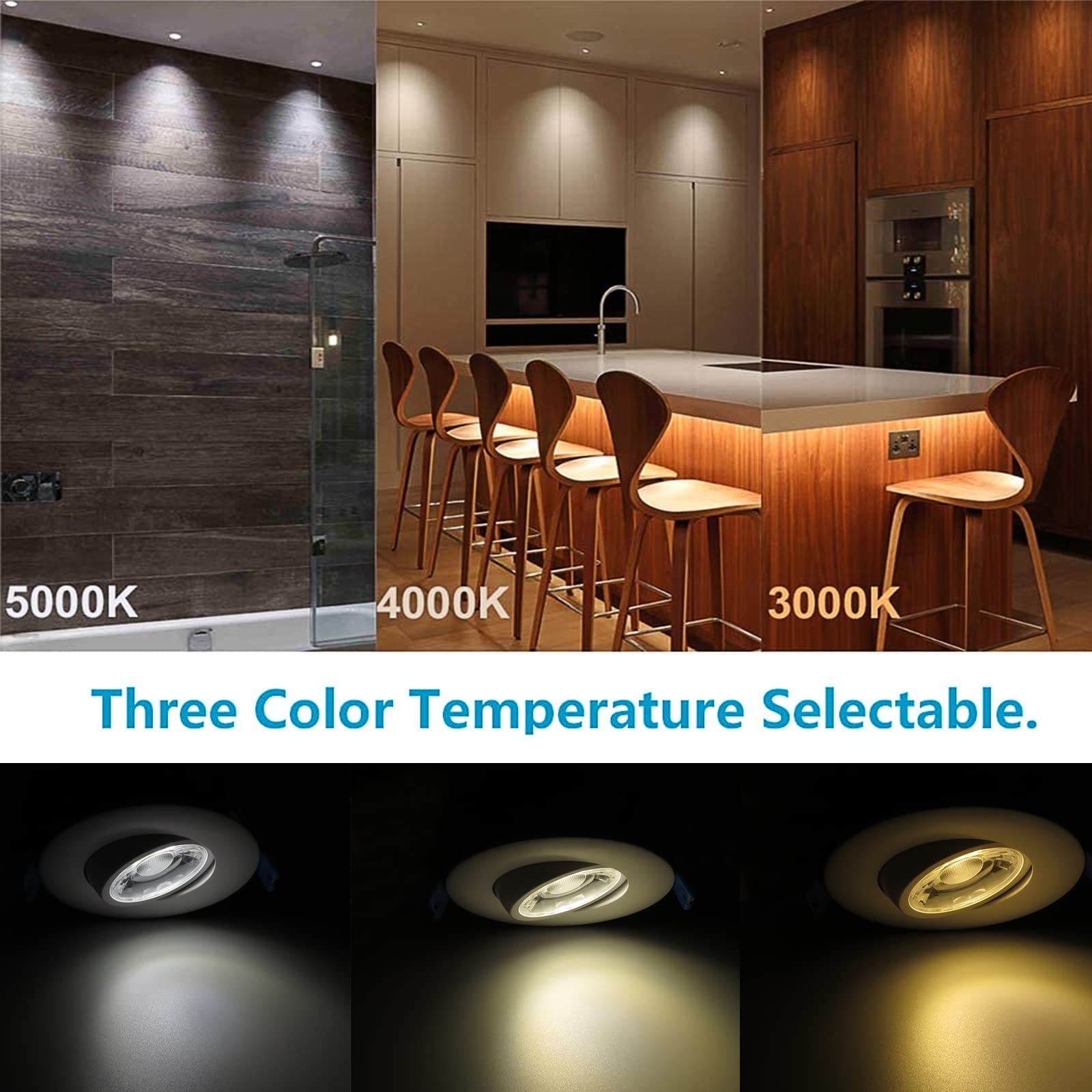 GWEUZMALL damp-location suitable light for bathroom and kitchen ceilings.