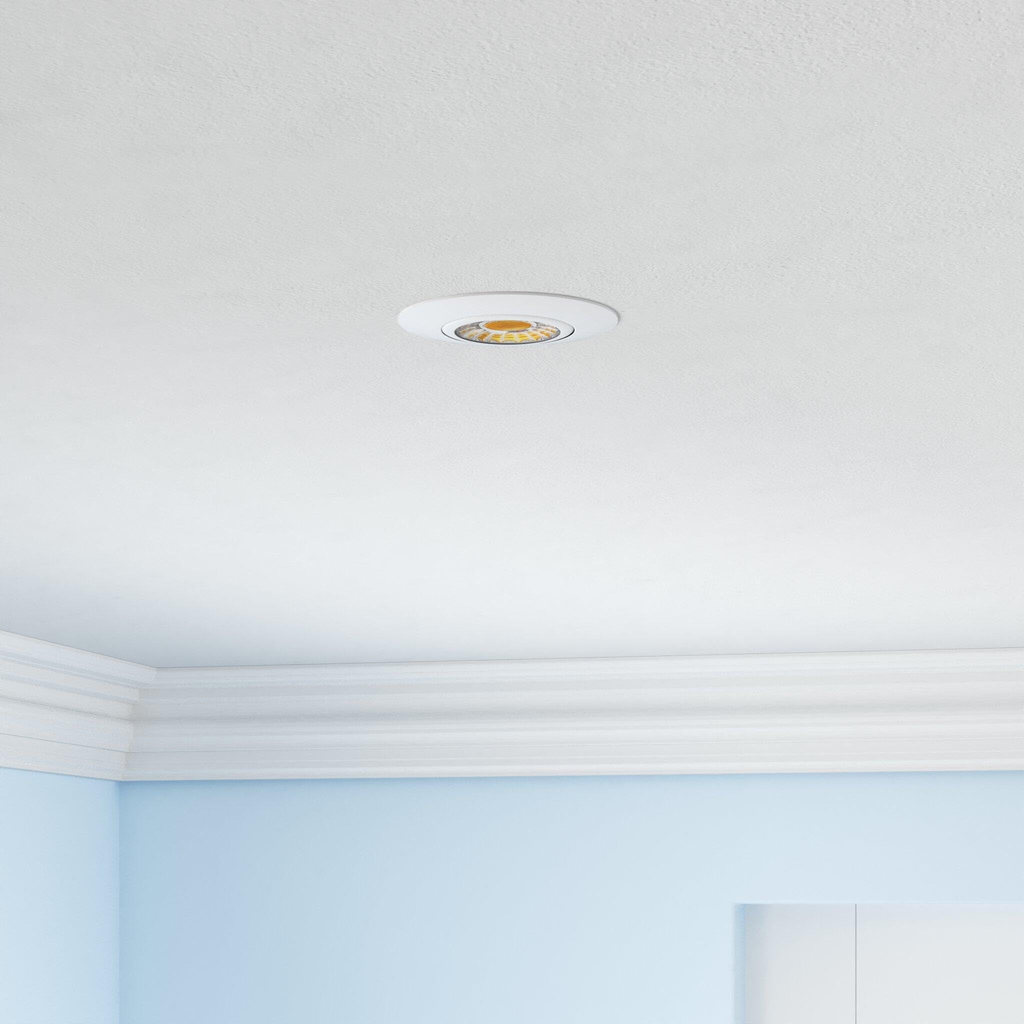 GWEUZMALL eyeball adjustable rotation 360°, enabling precise direction of light in bathrooms.