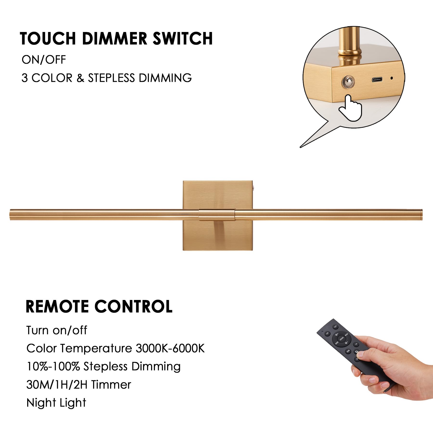 GWONER 360-degree rotation enables versatile angle adjustment.