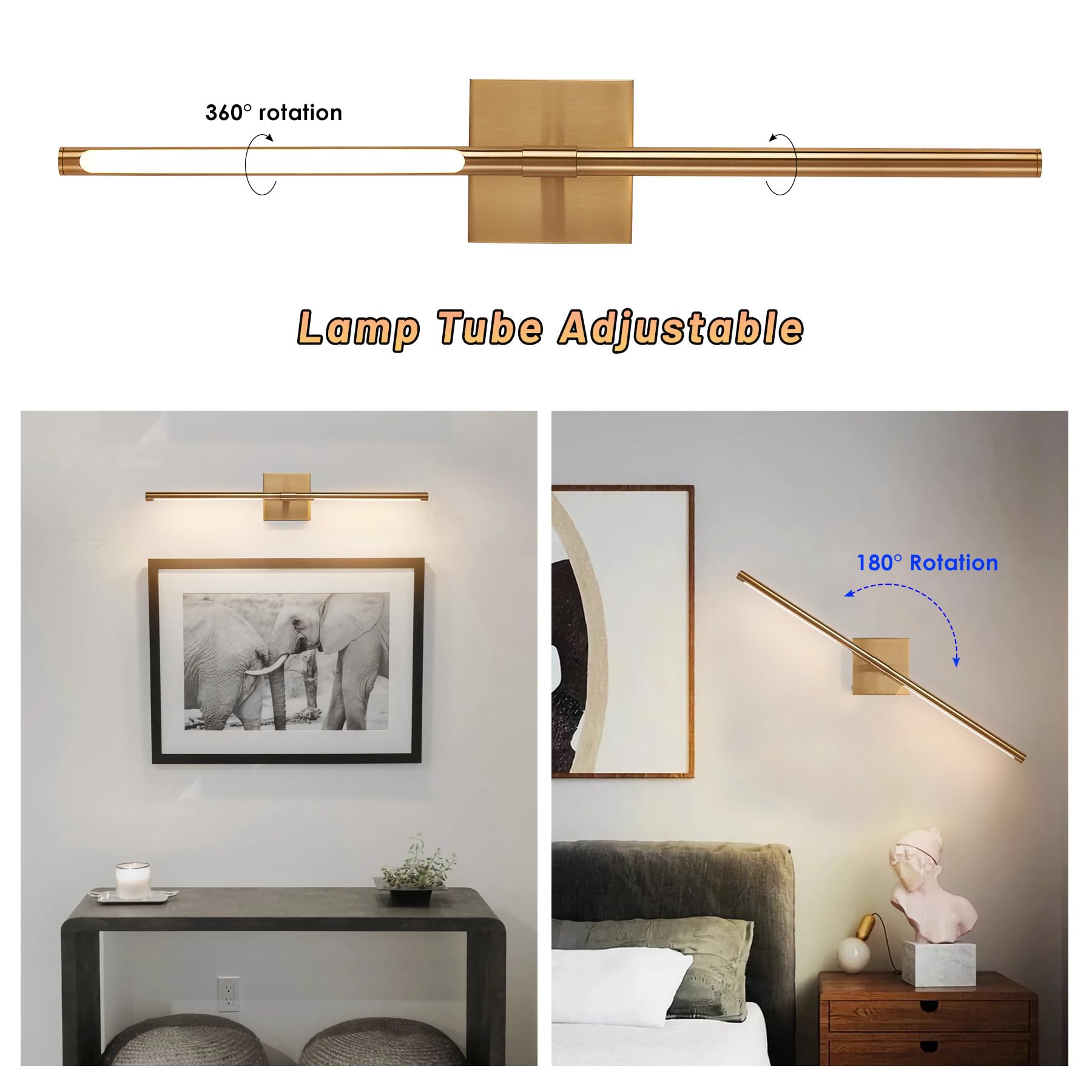 GWONER 25-inch length fits corridors, walls, and corners.