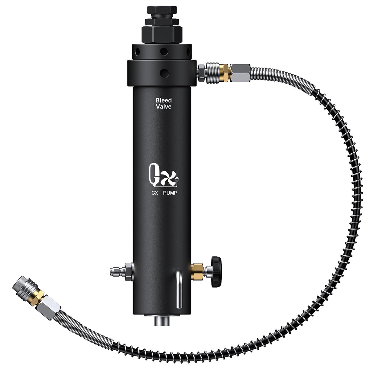 GX Pump filter body shown in heavy-duty aluminum for long-lasting high-pressure use.