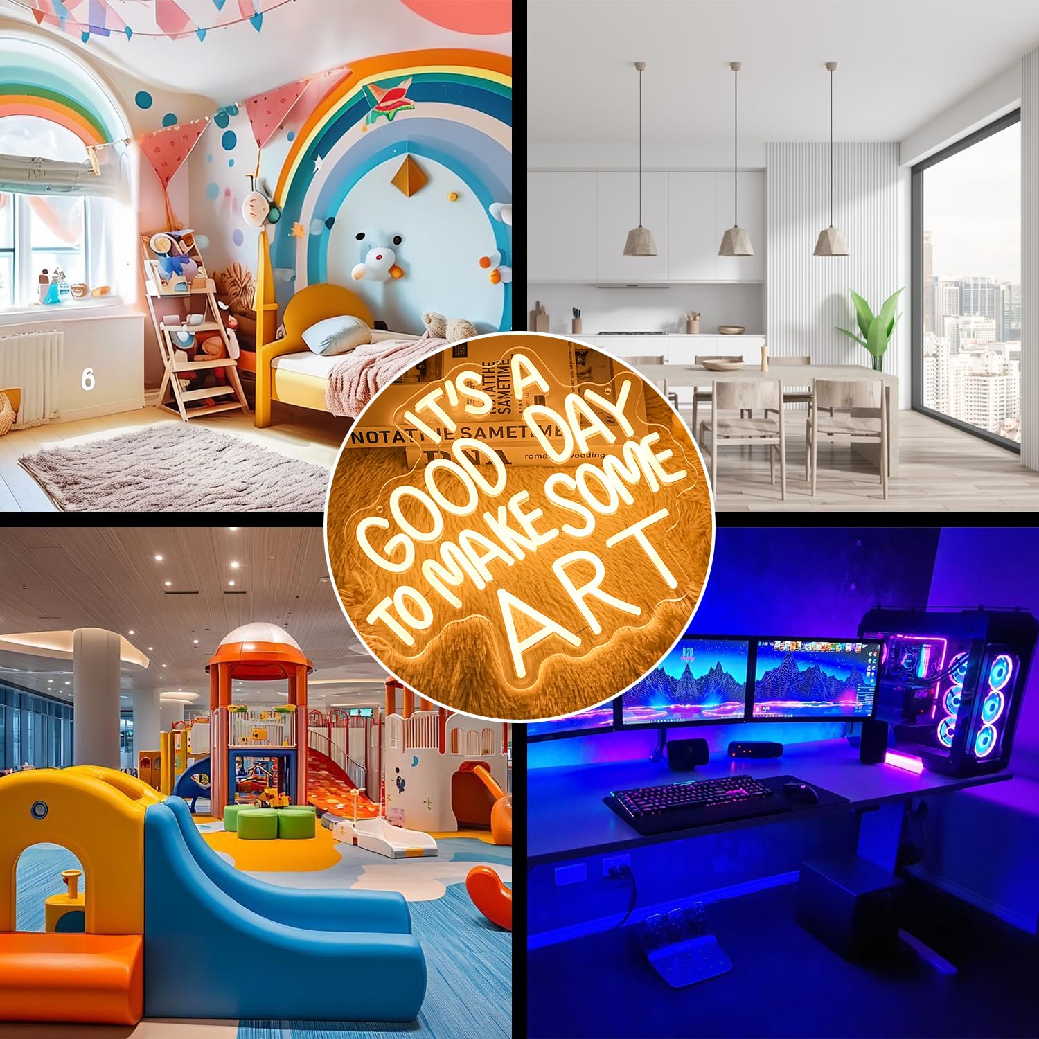 Gyaksjm Good Day neon sign-usb-cable demonstrates easy power via USB.