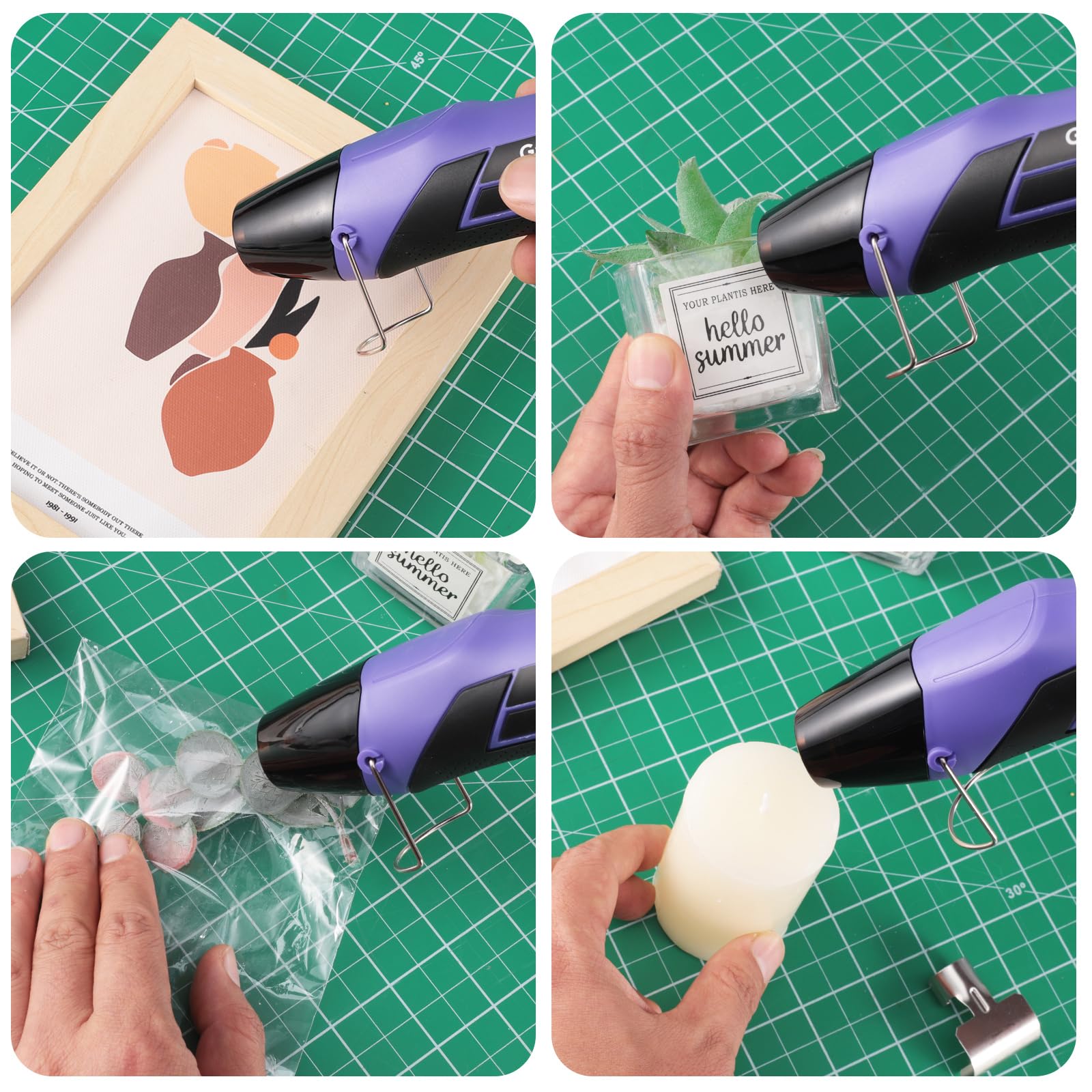 Gyfent 2-temp operation fits delicate and larger projects.