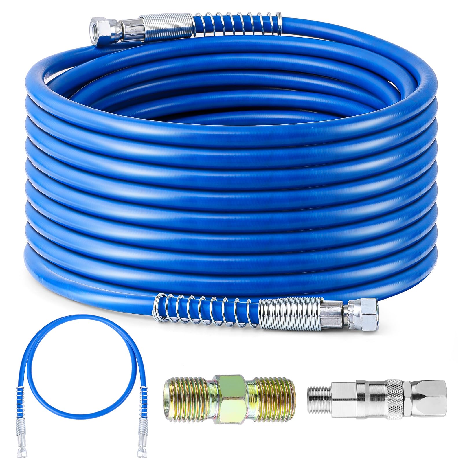Gyfent 50ft airless hose for extended reach in interiors and exteriors.