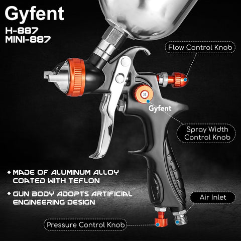 Gyfent 600ml aluminum kettle for mid-size projects.