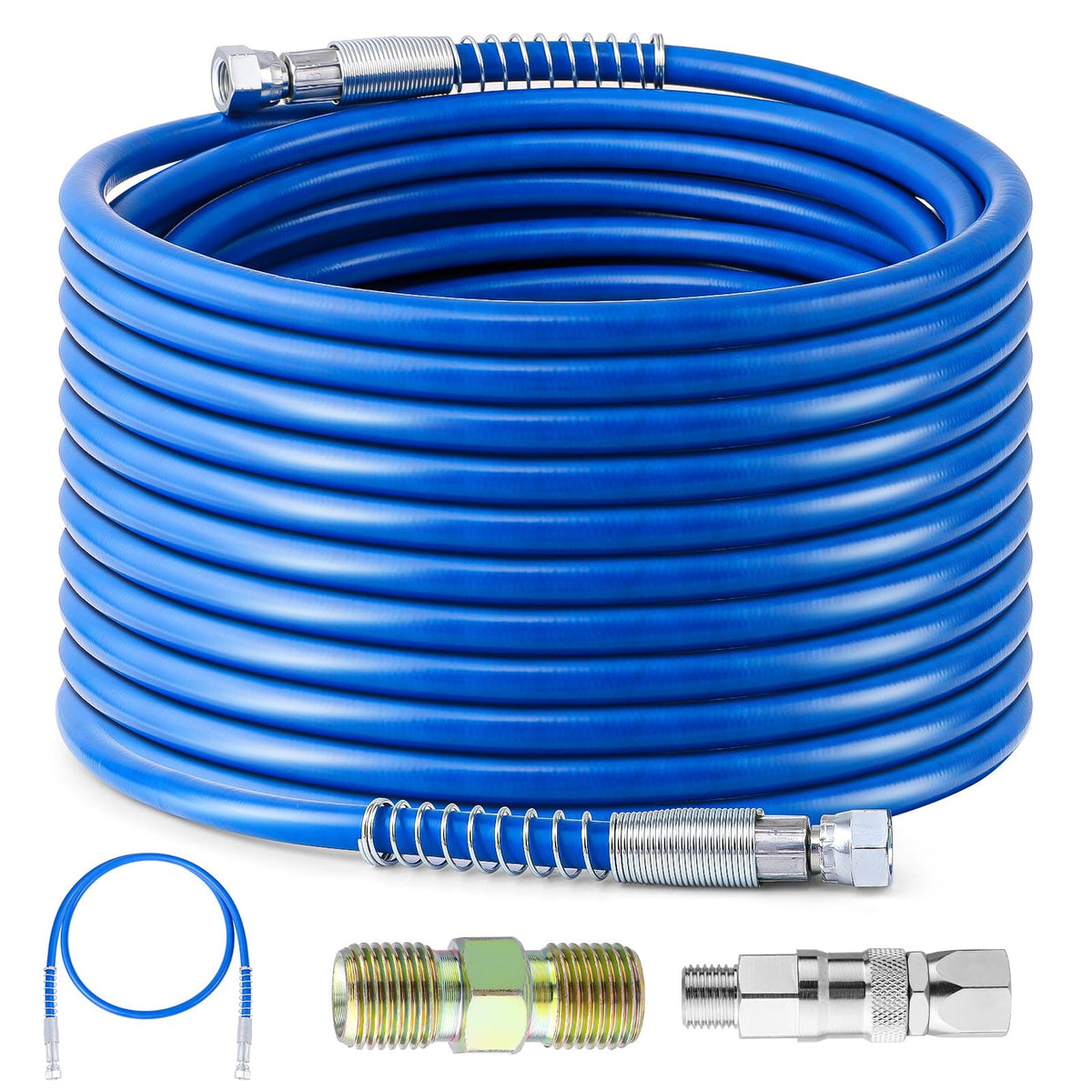 Gyfent 66ft airless hose connects to most sprayers for long-range painting.