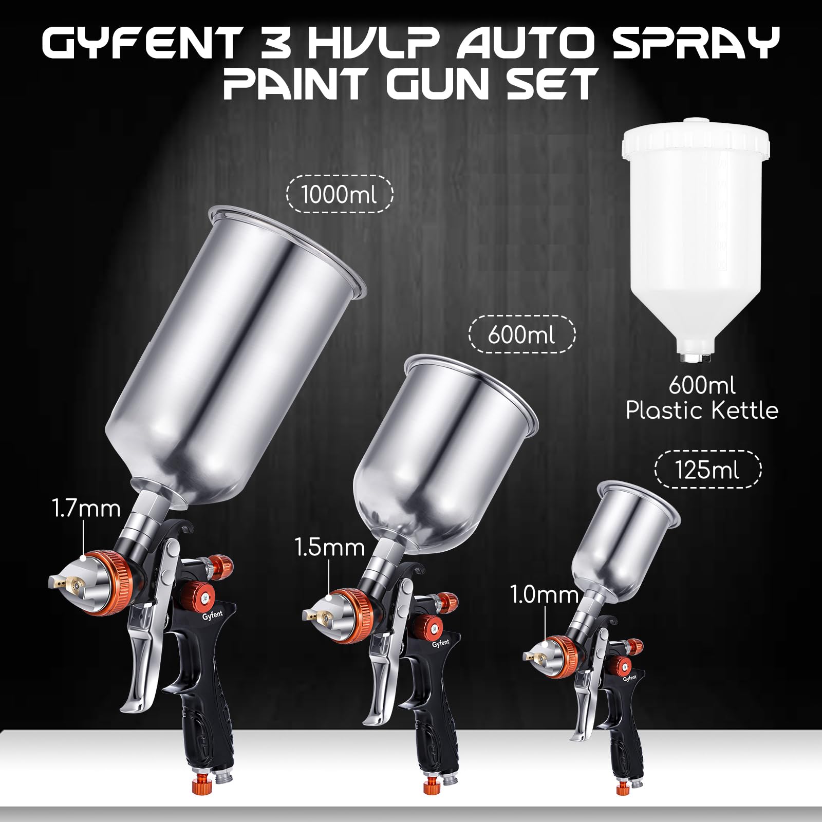 Gyfent air pressure gauge for accurate spray pressure checks.