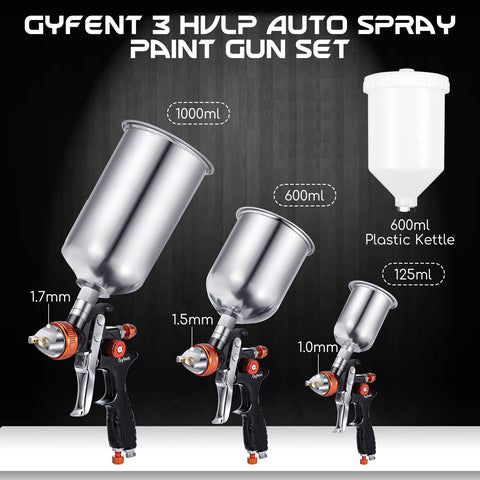 Gyfent air pressure gauge for accurate spray pressure checks.