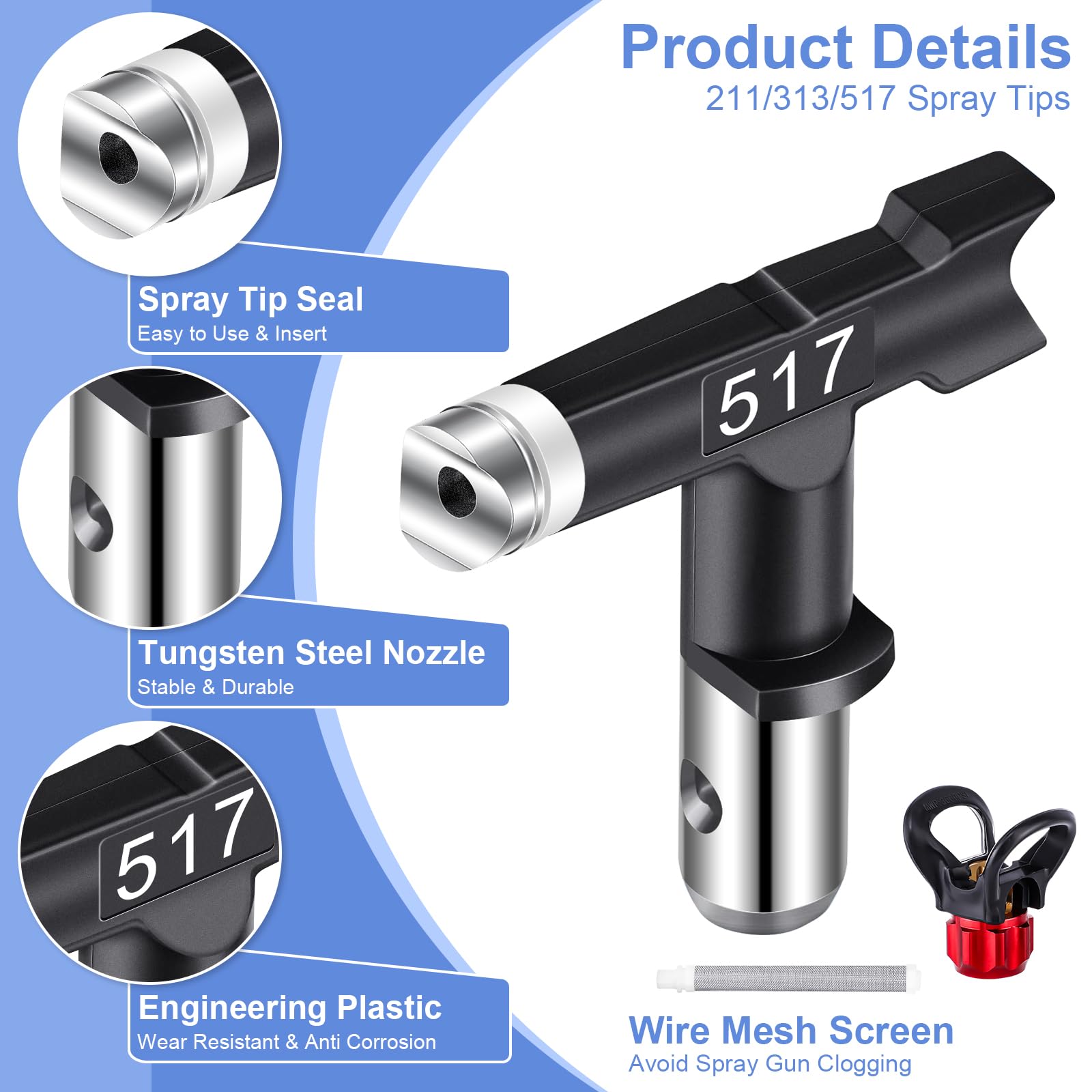 Gyfent extension rods extend reach to tall surfaces