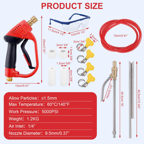 Gyfent quick disconnect quarter-inch hose speeds setup and tool compatibility.