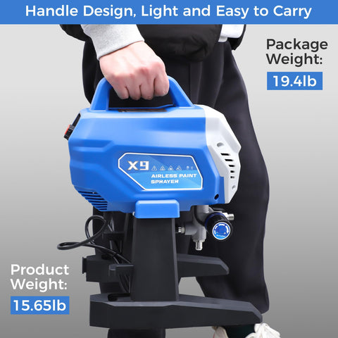 Gyfent X9 protective suit and gloves for safe painting sessions.